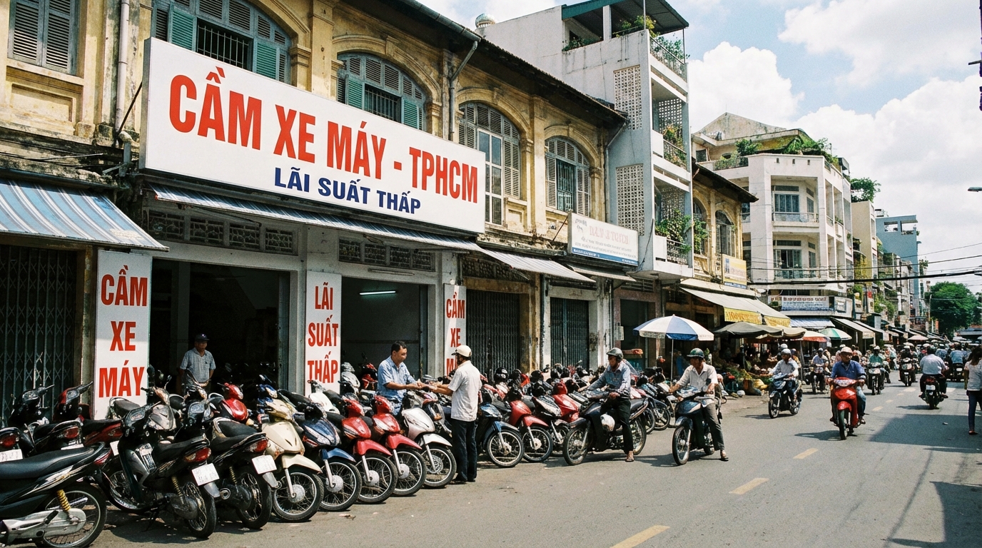 Dịch Vụ Cầm Xe Máy Tại Sài Gòn