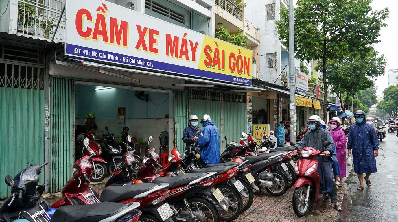 Dịch Vụ Cầm Xe Máy Tại Sài Gòn