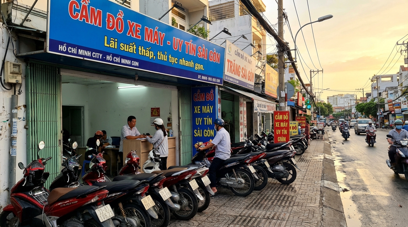 Dịch Vụ Cầm Xe Máy Tại Sài Gòn