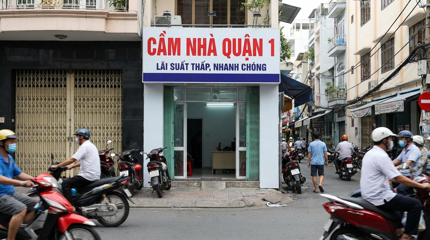 nhận cầm nhà quận 1
