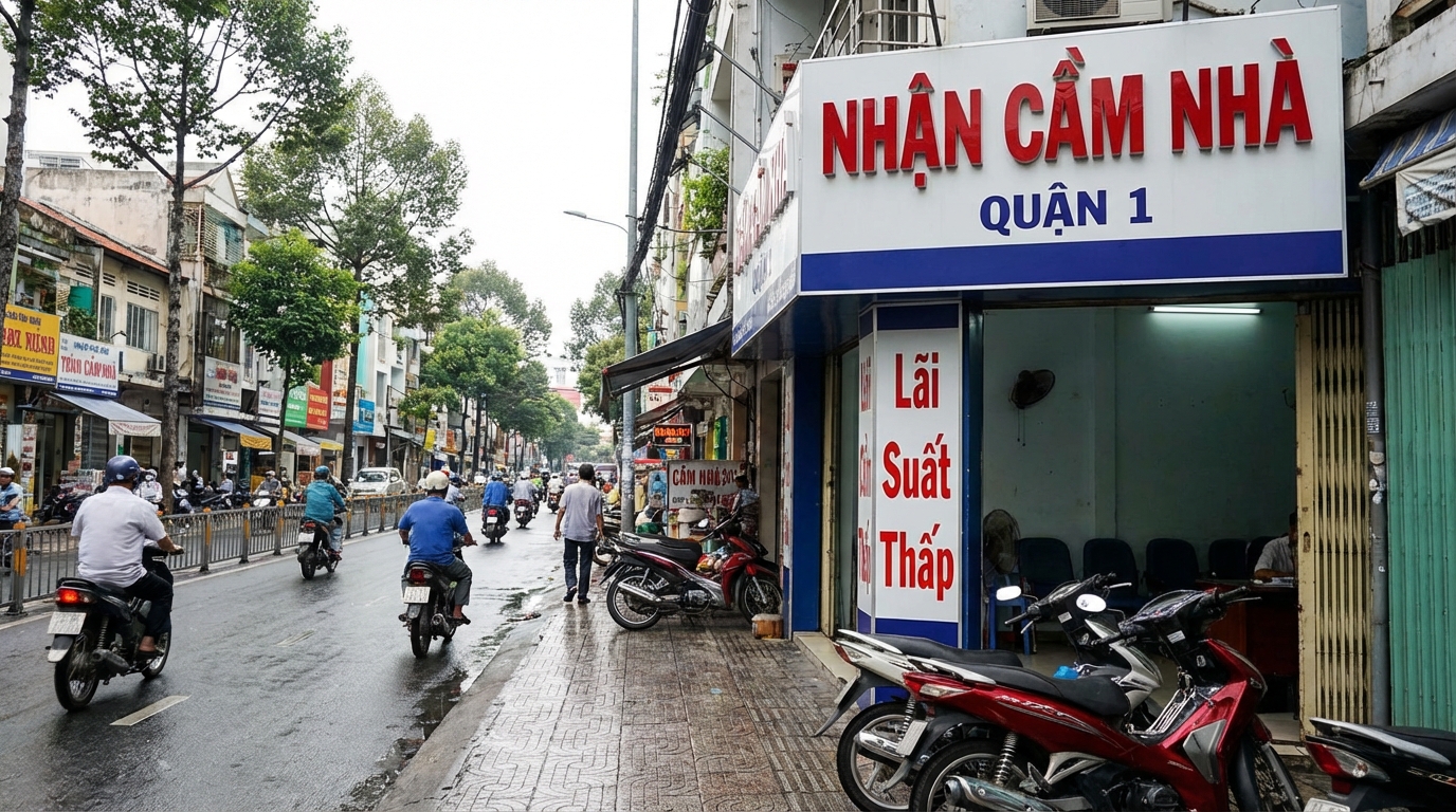 nhận cầm nhà quận 1