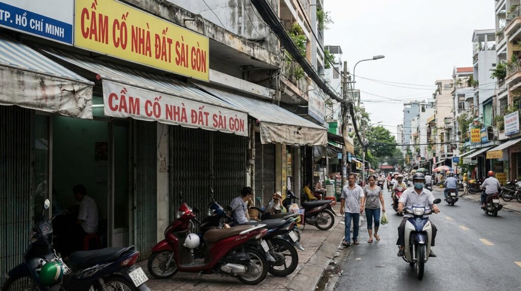 Thị trường cầm cố nhà đất Sài Gòn